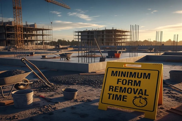 حداقل زمان مجاز باز کردن قالب ها