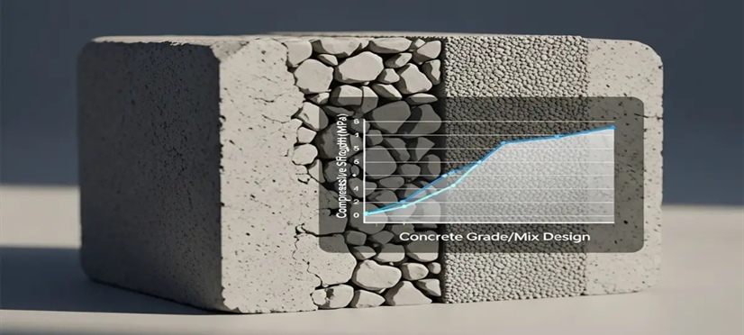 رابطه بین عیار و مقاومت فشاری بتن 7 روز و 28 روز