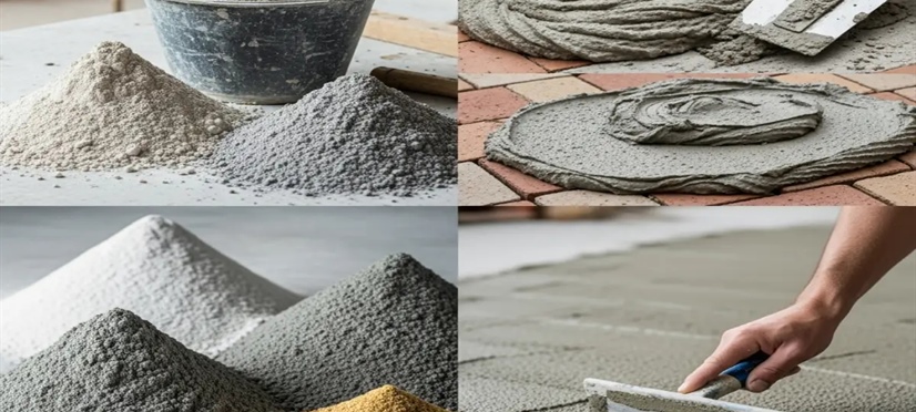 مقدار سیمان مصرفی در انواع ملات و سیمانکاری