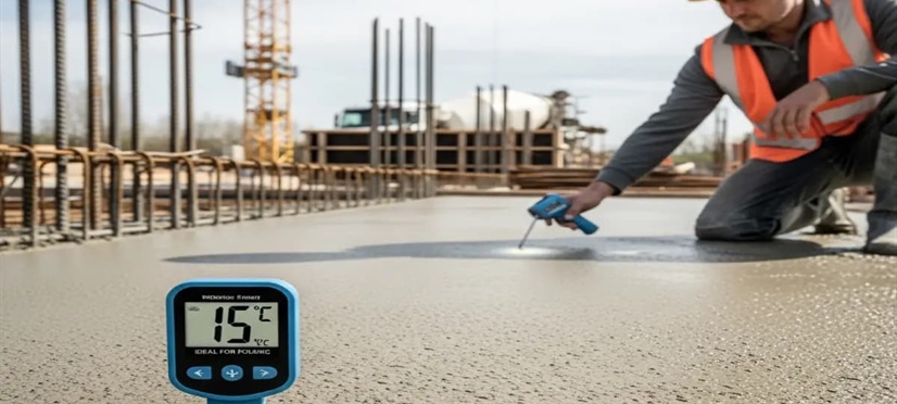 حداقل دمای بتن‌ریزی و دمای مناسب اجرا — استانداردها و توصیه‌ها