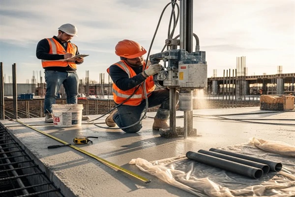 نمونه‌ برداری بتن و تعیین مقاومت