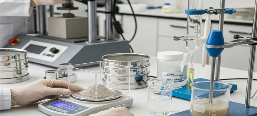 آزمایش‌های شیمیایی و فیزیکی سیمان در کارگاه | کنترل کیفیت سیمان در پروژه‌های بتنی