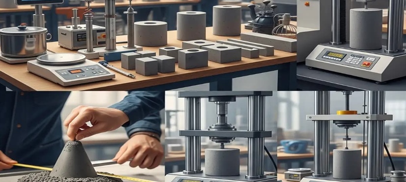 چگونگی آزمایش بتن