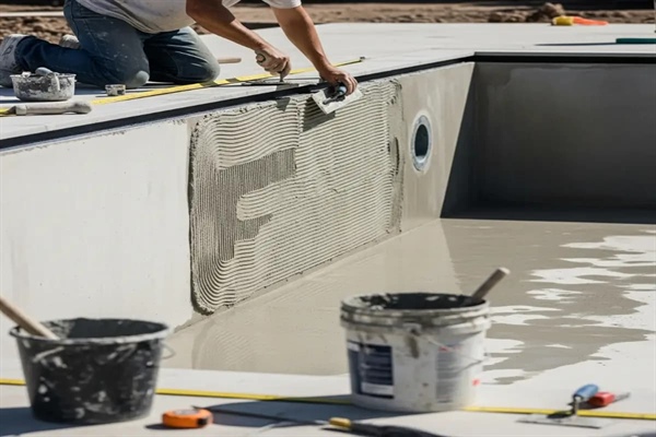 عایق و آبندی کردن استخر با چسب بتن ؟