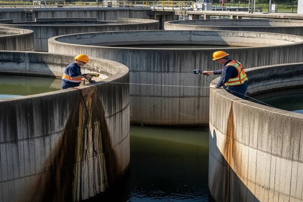 اندازه گیری میزان نشت آب در مخازن بتنی