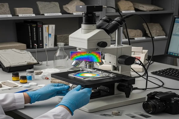 آزمایش پتروگرافی بتن تشخیص ریزساختار، علت‌یابی خرابی و ارزیابی دوام