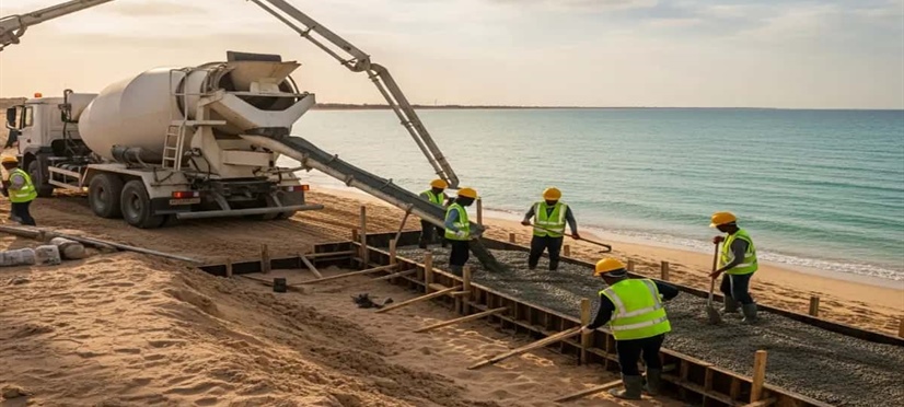 نکات بتن ریزی در سواحل خلیج فارس و دریای عمان