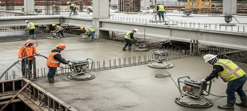 روش صحیح تراکم و ویبره بتن سقف، تیر، ستون و فونداسیون