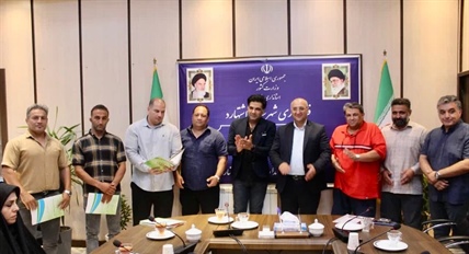 دیدار شرکت های حامی ورزش استان با فرماندار اشتهارد