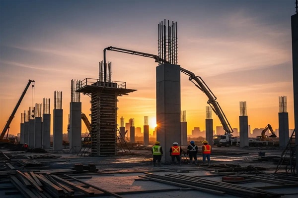 بتن ریزی ستون های بلند