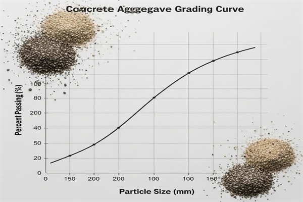 منحنی دانه‌بندی سنگدانه بتن