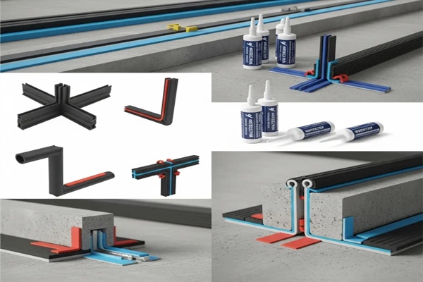 انواع اتصالات و چسب واتراستاپ بتن