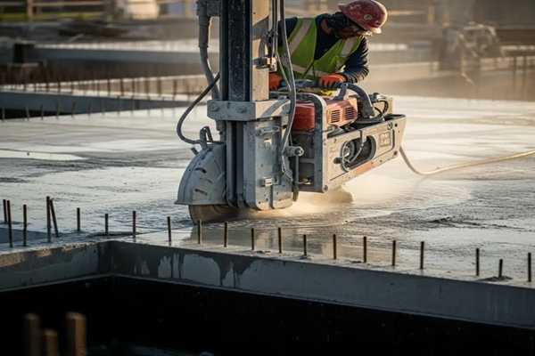 محل و شرایط قطع بتن فونداسیون