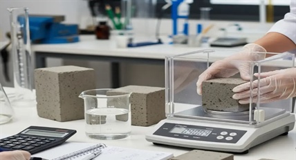 آزمایش اندازه گیری و تعیین وزن مخصوص بتن
