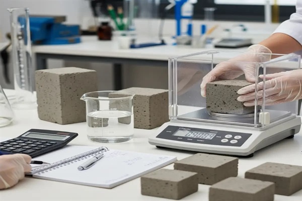 آزمایش اندازه گیری و تعیین وزن مخصوص بتن
