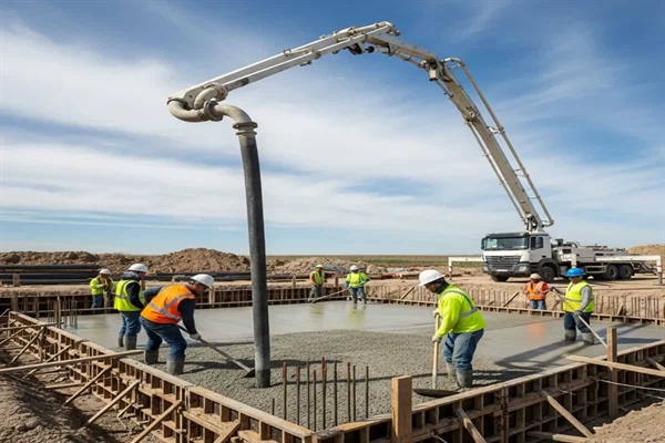 مشخصات و نکات بتن ریزی با پمپ بتن و اسلامپ بتن برای بتن ریزی با پمپ بتن چقدر باید باشد ؟