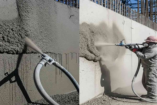 اجرای شاتکریت تر و خشک